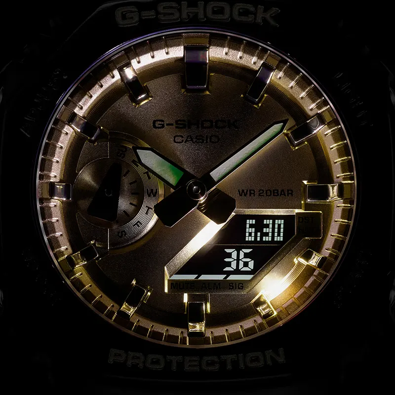Casio G-Shock GA-2100GB-1A Gold Dial Men's Watch